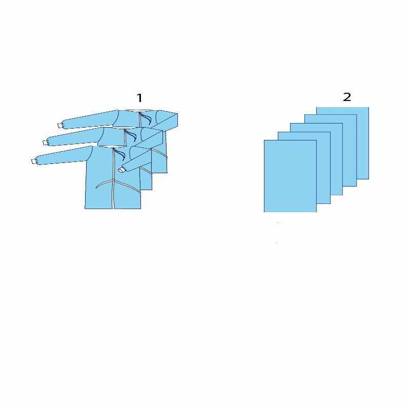 Комплект одягу та покриттів операційних хірургічний №20 Taipan-Pharm стерильний